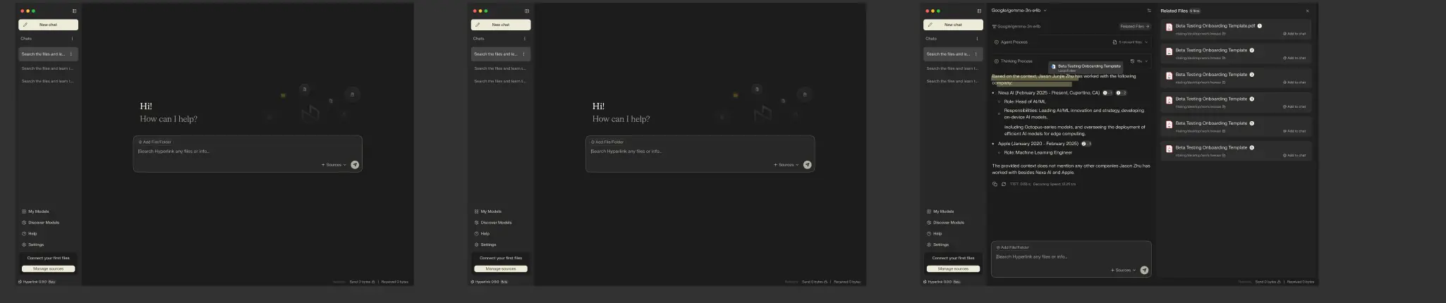 Hyperlink 本地运行、安全和 source 可见性界面